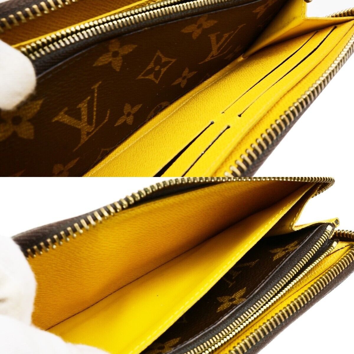 LOUIS VUITTON Portefeuille Clemence Long Wallet Monogram Brown M60744 83ED165