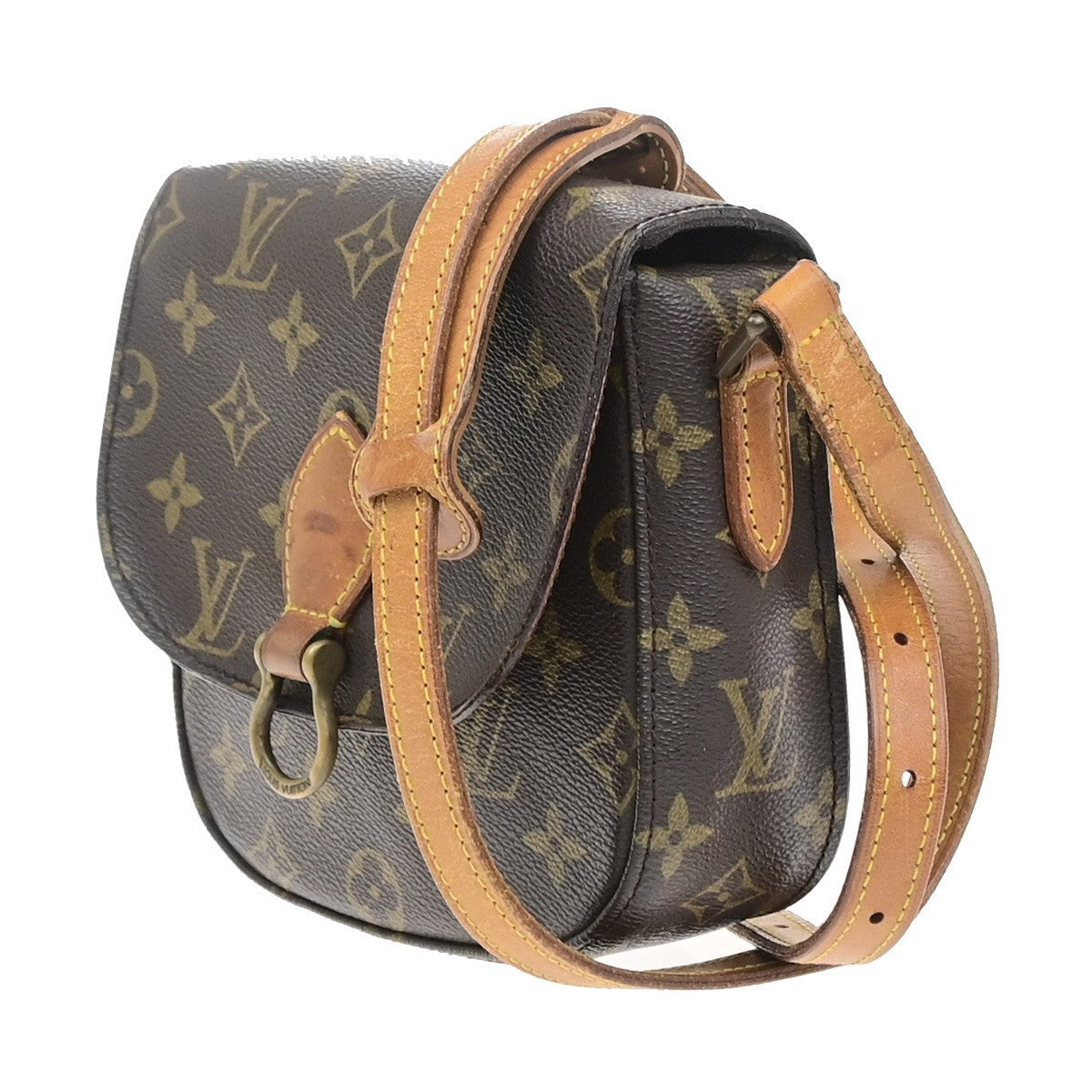 LOUIS VUITTON Mini Saint Cloud Shoulder Bag Monogram Leather BN M51244 35YJ260