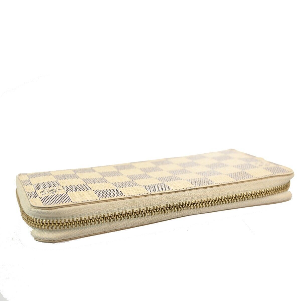 LOUIS VUITTON Zippy Wallet Long Bifold Damier Azur Leather WE N60019 65EA879