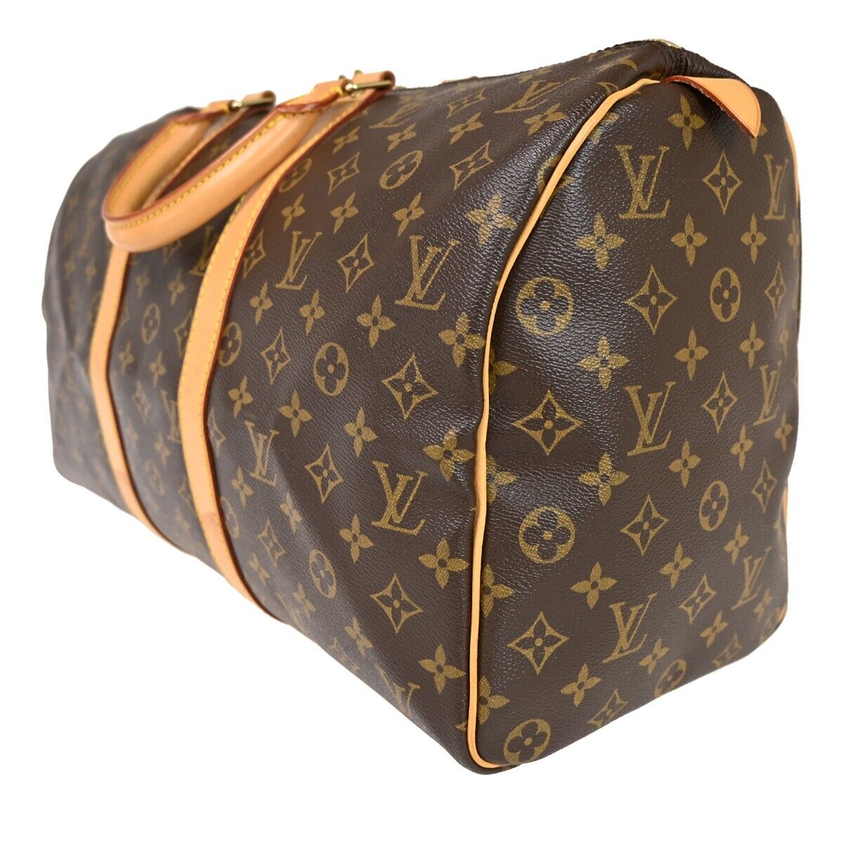 LOUIS VUITTON Keepall 45 Travel Hand Bag Monogram Leather Brown M41428 42HB394