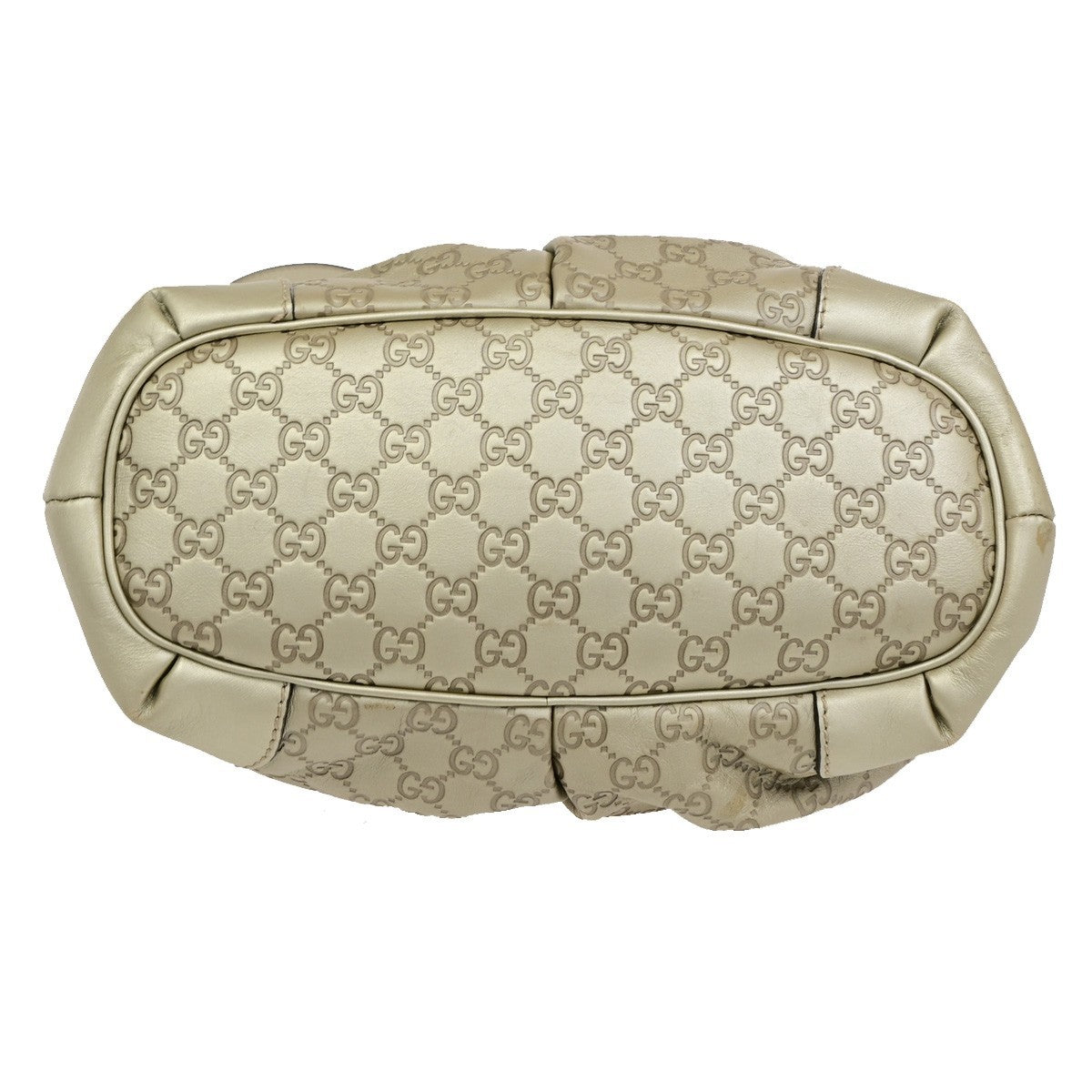 GUCCI GG Logo Sukey Shoulder Hand Bag Canvas Leather Gold GHW Italy 12CB048
