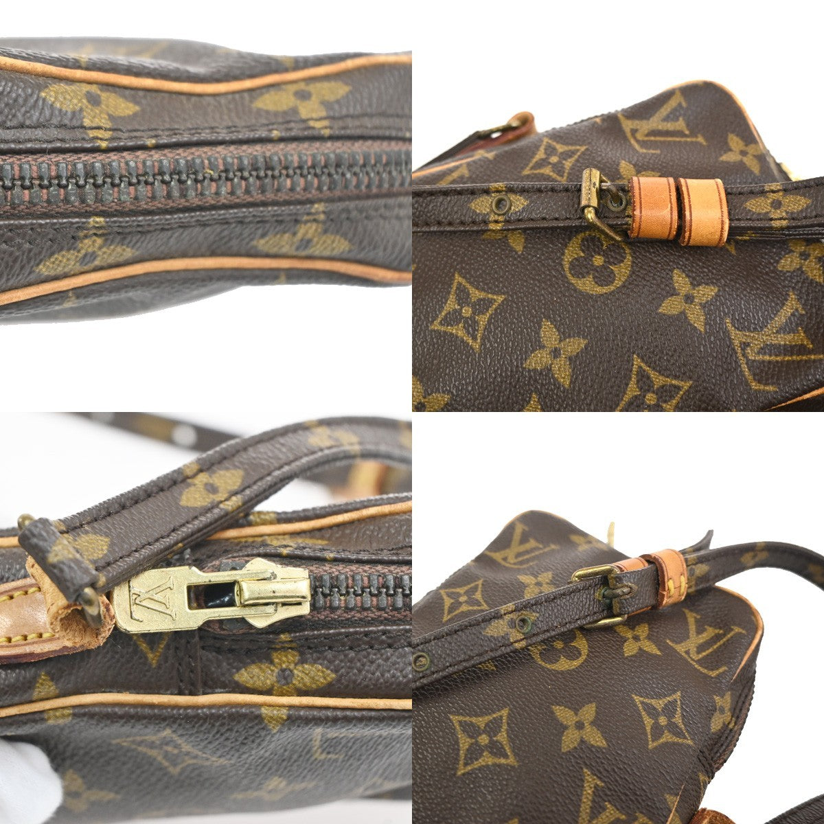 LOUIS VUITTON LV Mini Danube Shoulder Bag Monogram Leather Brown M45268 64KC840