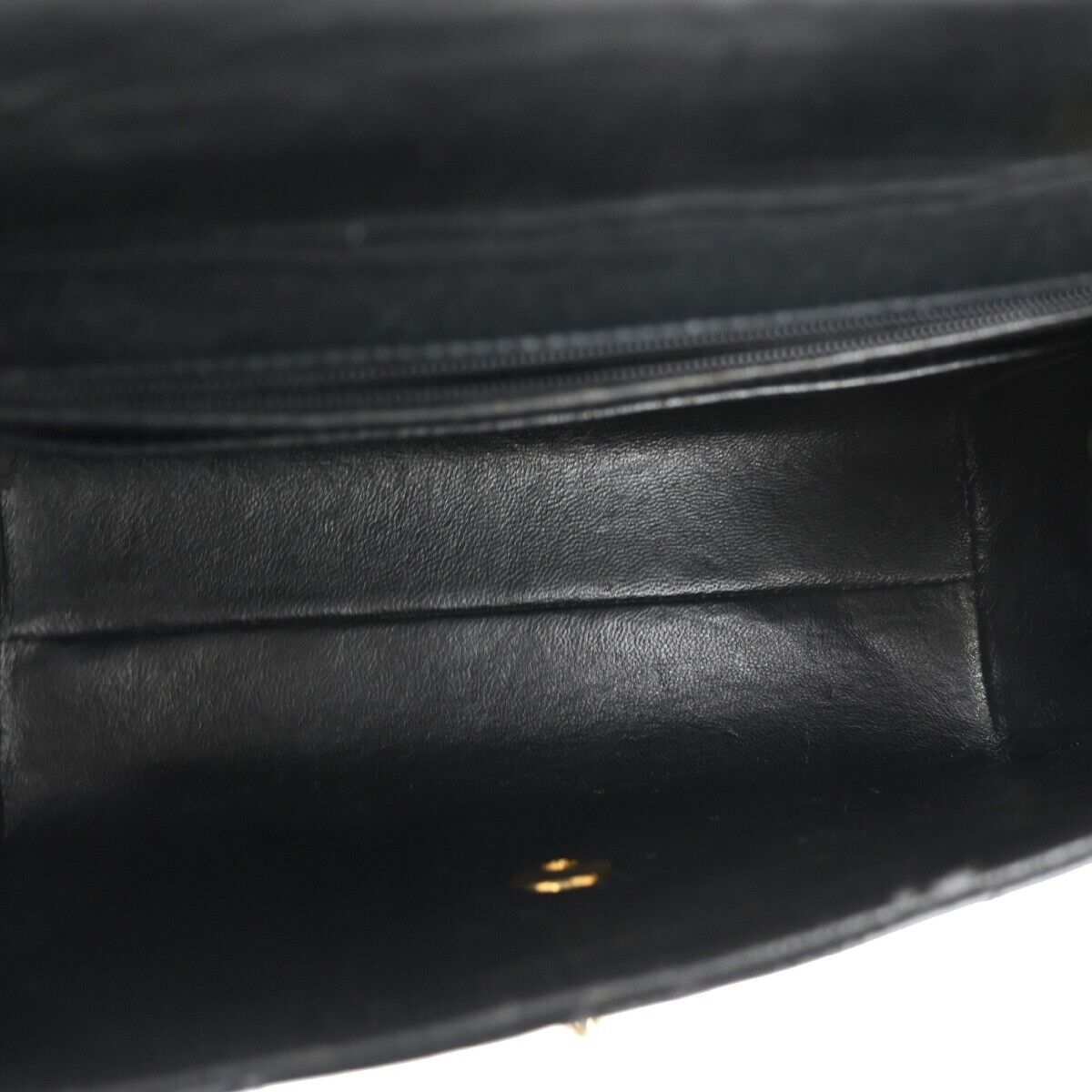 CHANEL CC Logo Matelasse 23 Hand Bag Patent Leather Black GHW 691RJ745