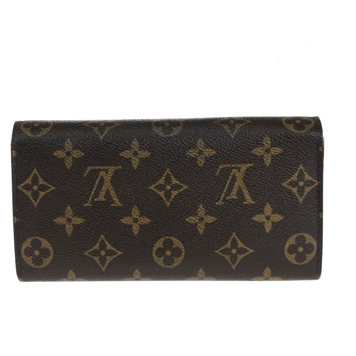LOUIS VUITTON Logo Portefeuille Sarah Long Wallet Monogram Brown M61734 01ED338
