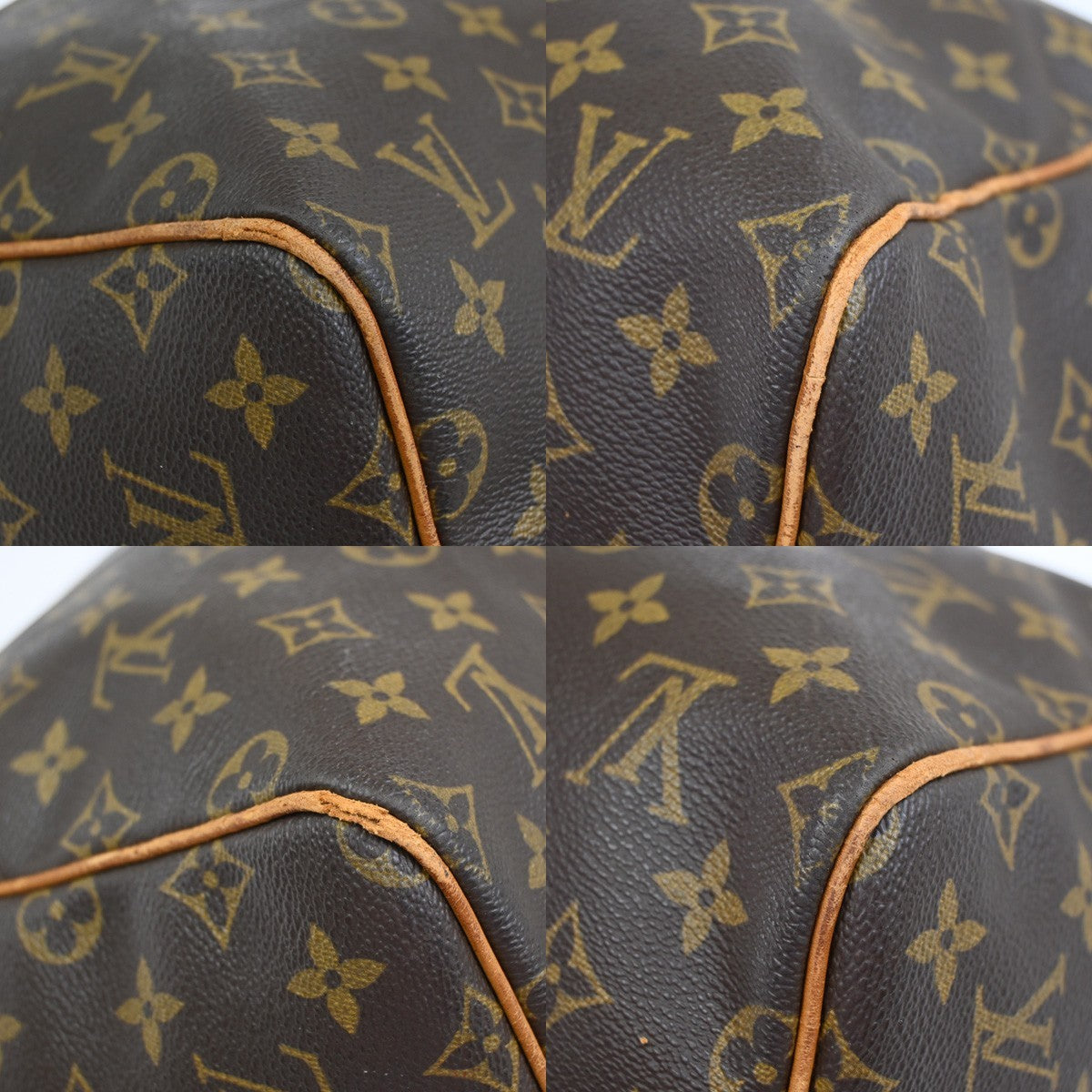 LOUIS VUITTON Keepall 55 Travel Hand Bag Monogram Leather Brown M41424 35YJ051