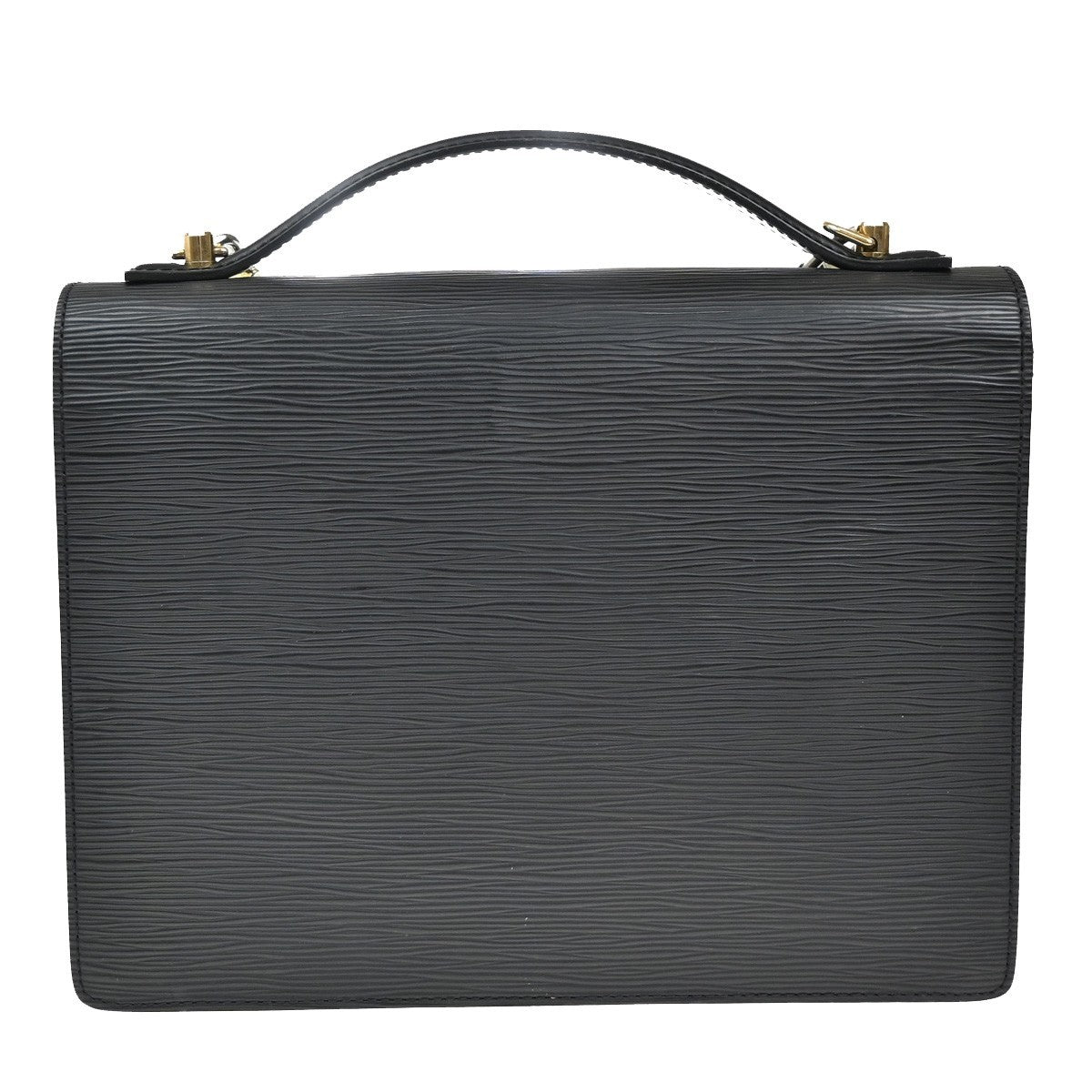 LOUIS VUITTON Monceau 2Way Shoulder Hand Bag Epi Leather Black M52122 12EF829