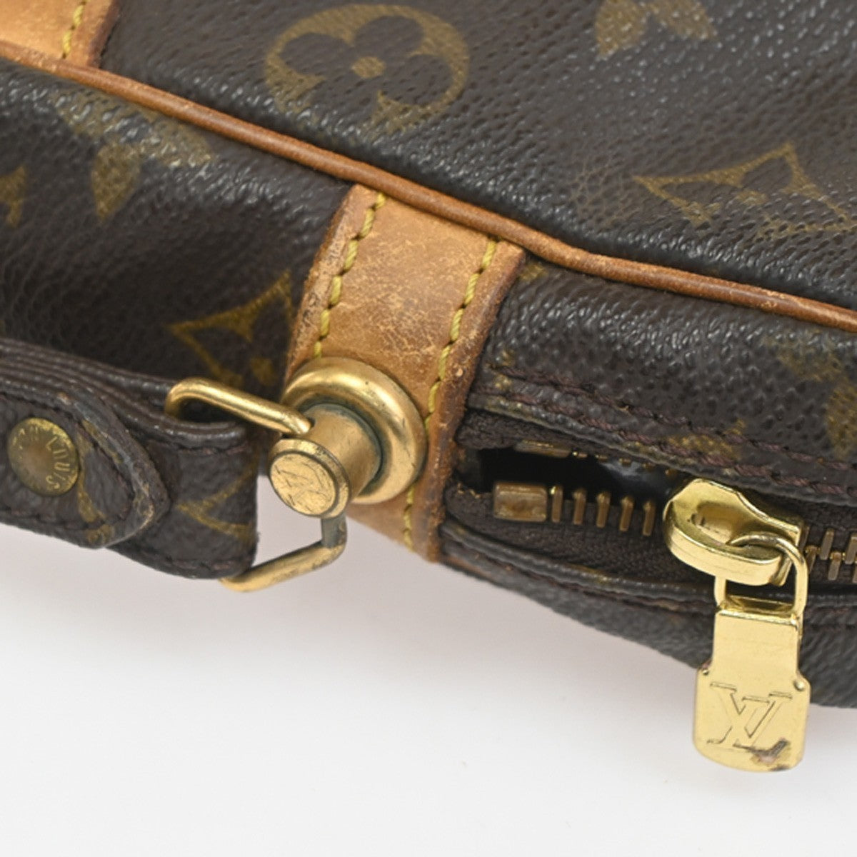LOUIS VUITTON Marly Dragonne GM Clutch Hand Bag Monogram Brown M51825 66KC722