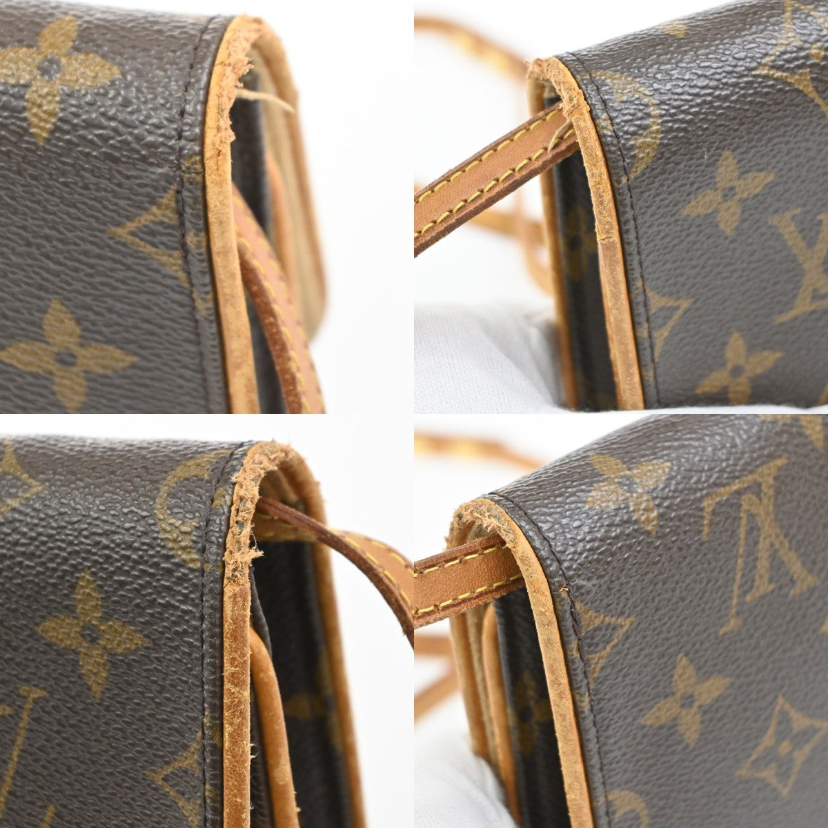 LOUIS VUITTON Pochette Twin GM 2Way Shoulder Bag Monogram Brown M51852 36MA599