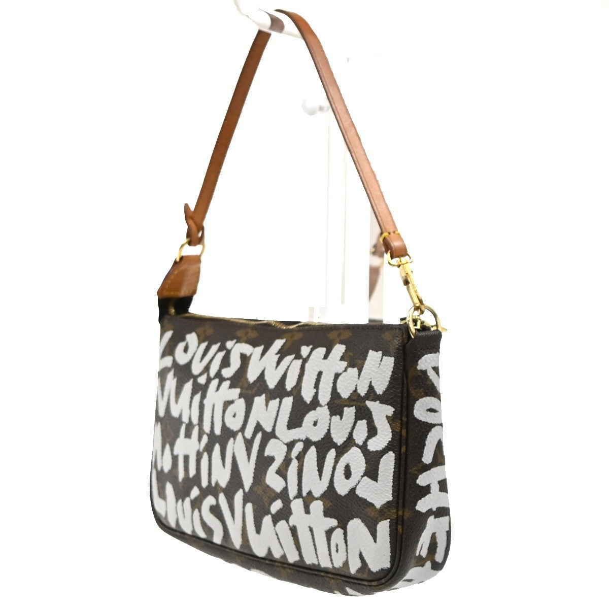 LOUIS VUITTON Pochette Accessoires Hand Bag Monogram Graffiti BN M92192 664RQ038