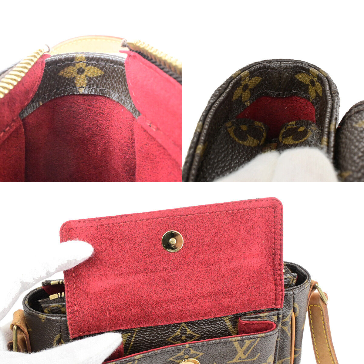 LOUIS VUITTON Viva Cite PM Shoulder Bag Monogram Leather Brown M51165 18SJ583