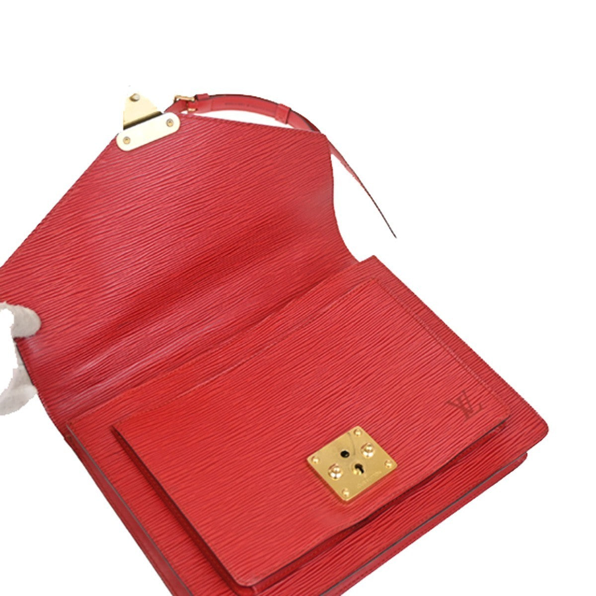 LOUIS VUITTON Monceau 28 2Way Shoulder Handhag Epi Leather Red M52127 76KC016
