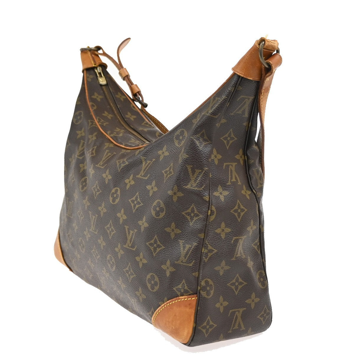 LOUIS VUITTON Boulogne 35 Shoulder Bag Monogram Leather Brown M51260 86SA009