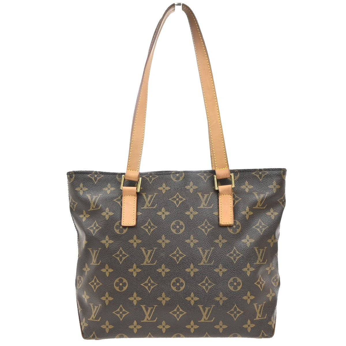 LOUIS VUITTON Cabas Piano Shoulder Bag Monogram Leather Brown M51148 16MA253