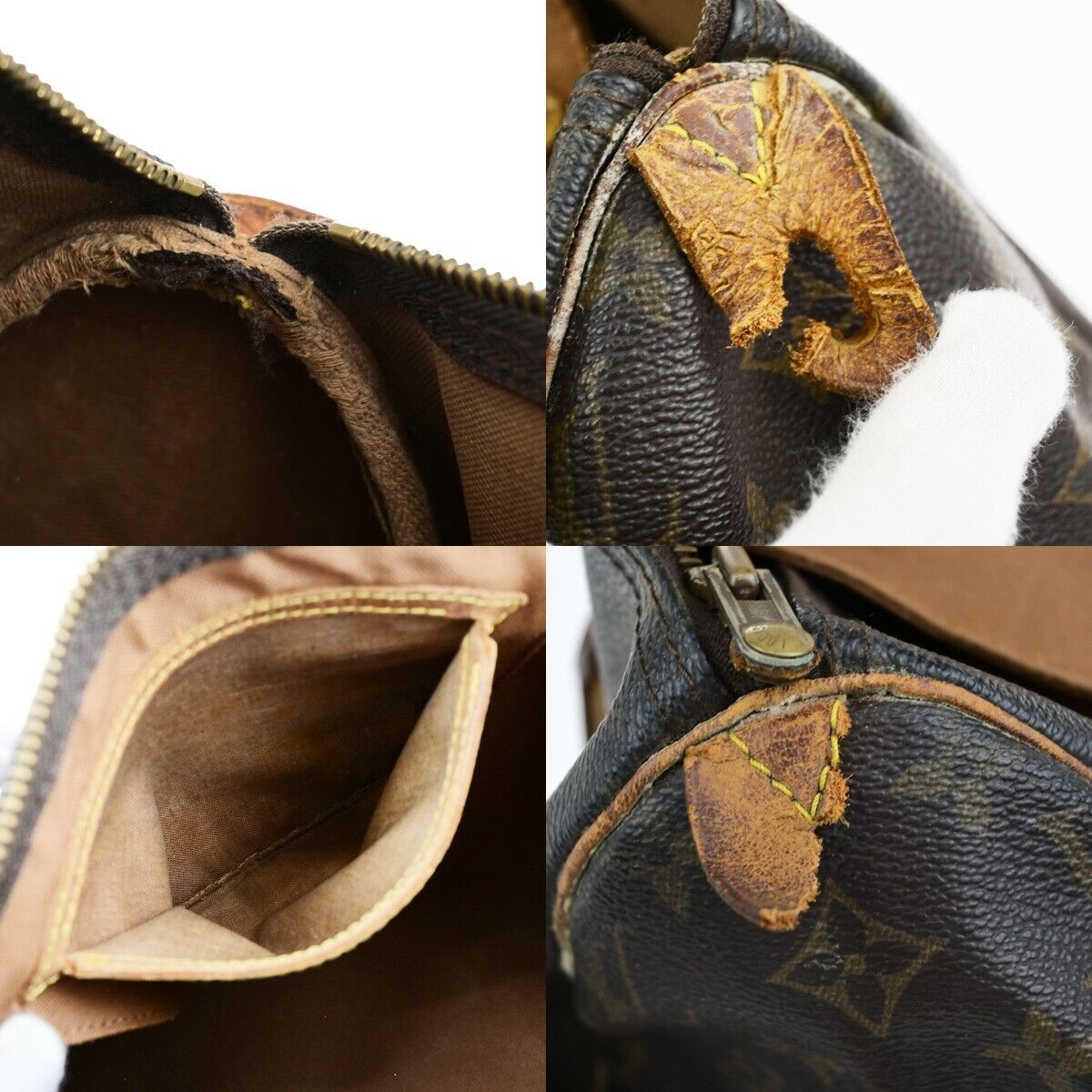 LOUIS VUITTON Speedy 30 Travel Hand Bag Monogram Leather Brown M41526 67ED027