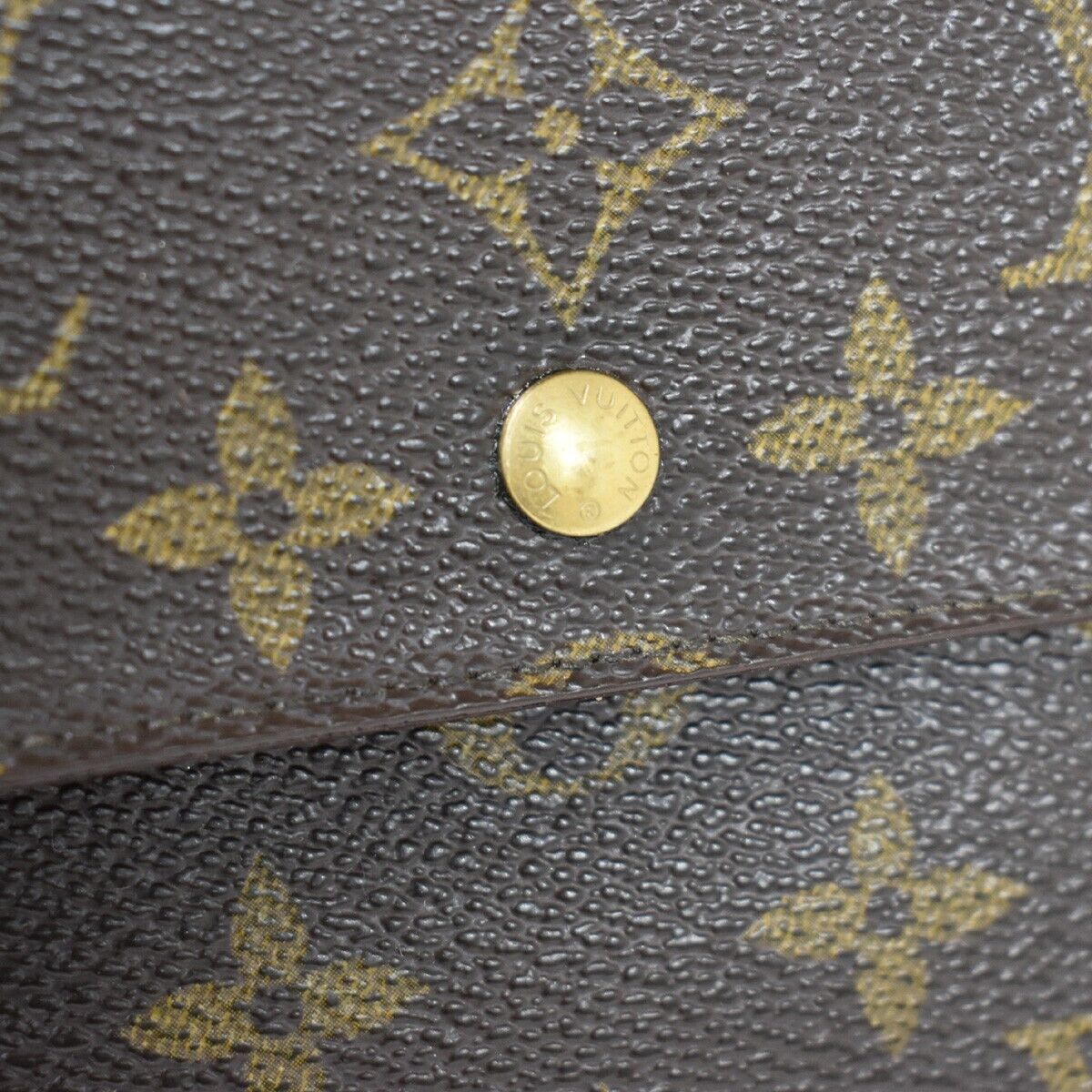 LOUIS VUITTON International Long Trifold Wallet Monogram Brown M61215 05YB794