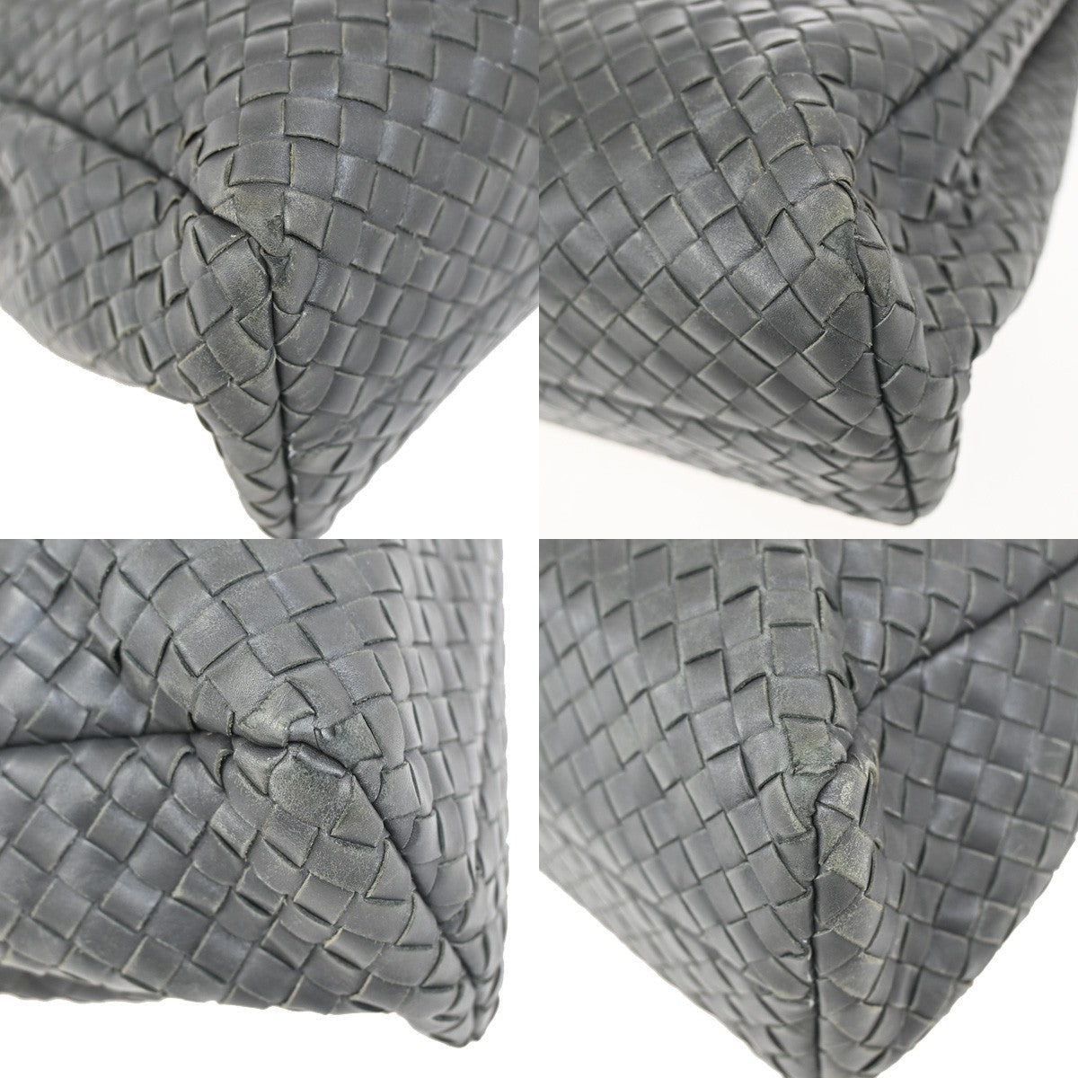 BOTTEGA VENETA Intrecciato Hand Bag Business Bag Leather Gray Italy 31KA816