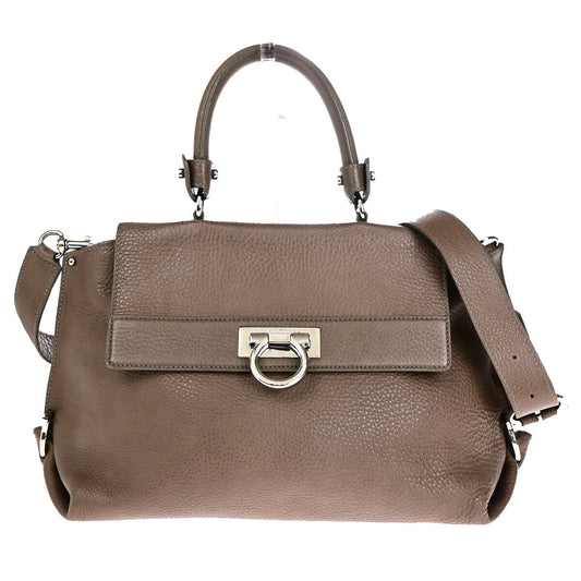 SALVATORE FERRAGAMO Gancini Sofia 2Way Shoulder Hand Bag Leather BN SHW 39YF720