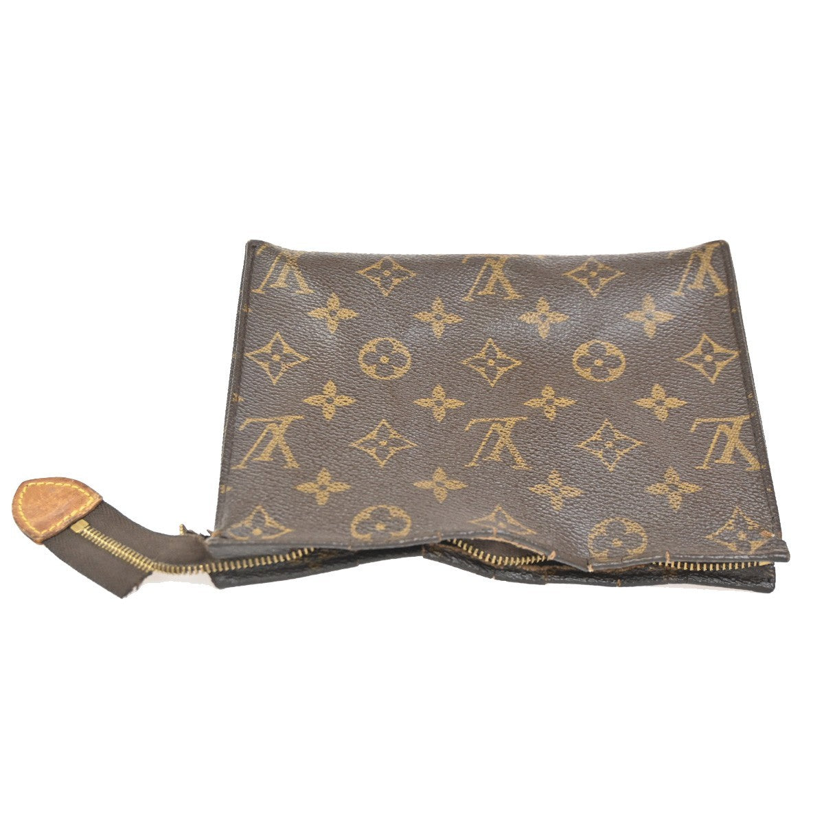 LOUIS VUITTON Poche Toilette 19 Clutch Pouch Bag Monogram Leather M47544 08KC359