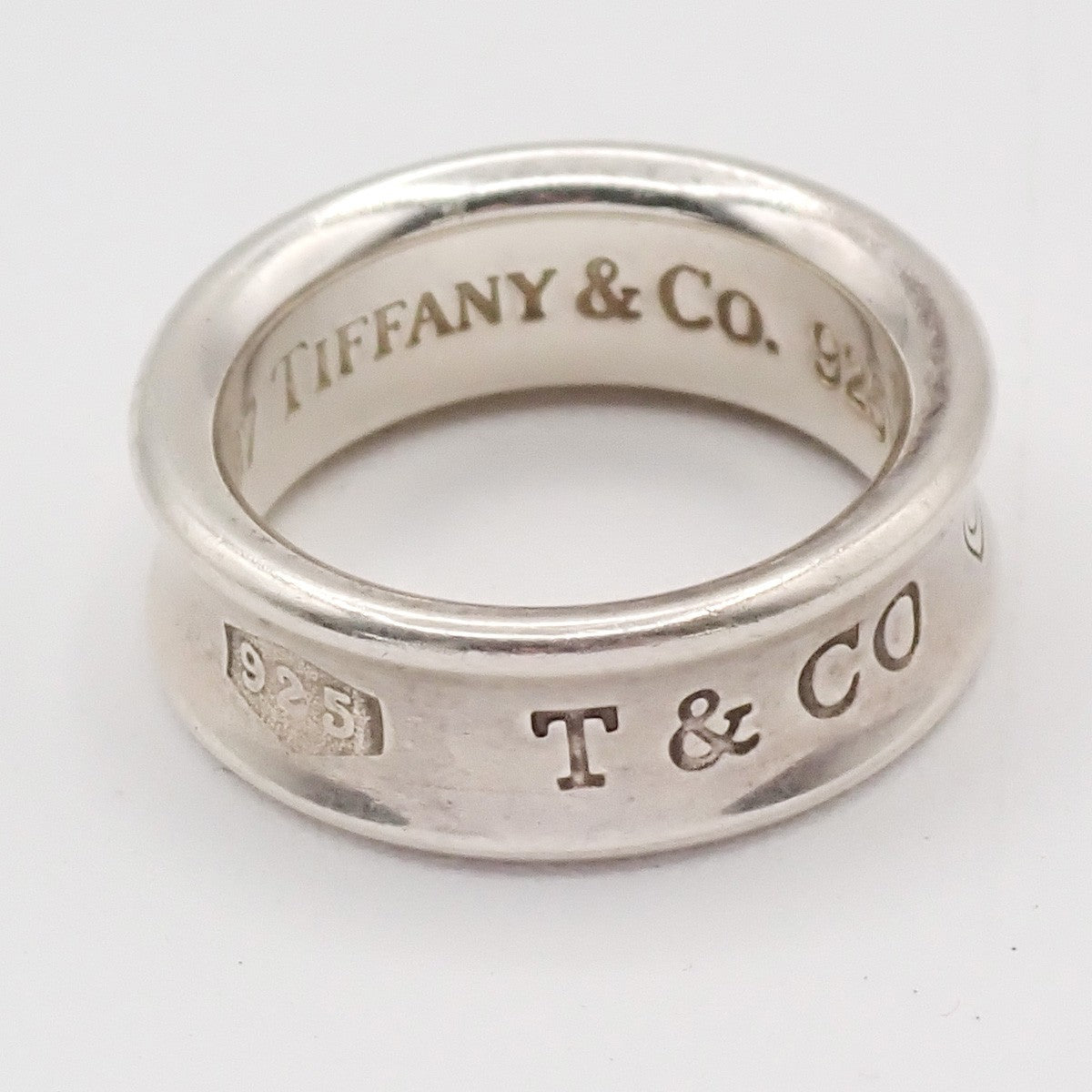 Tiffany & Co. Logo 1837 Ring JP 9 US 5 Silver 925 01ZA320
