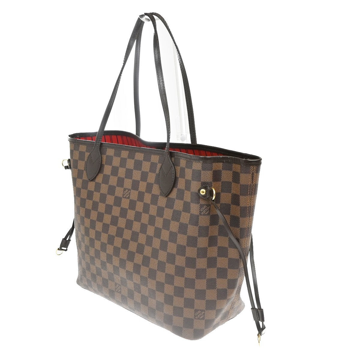 LOUIS VUITTON Neverfull MM Shoulder Tote Bag Damier Leather Brown N51105 21KC724