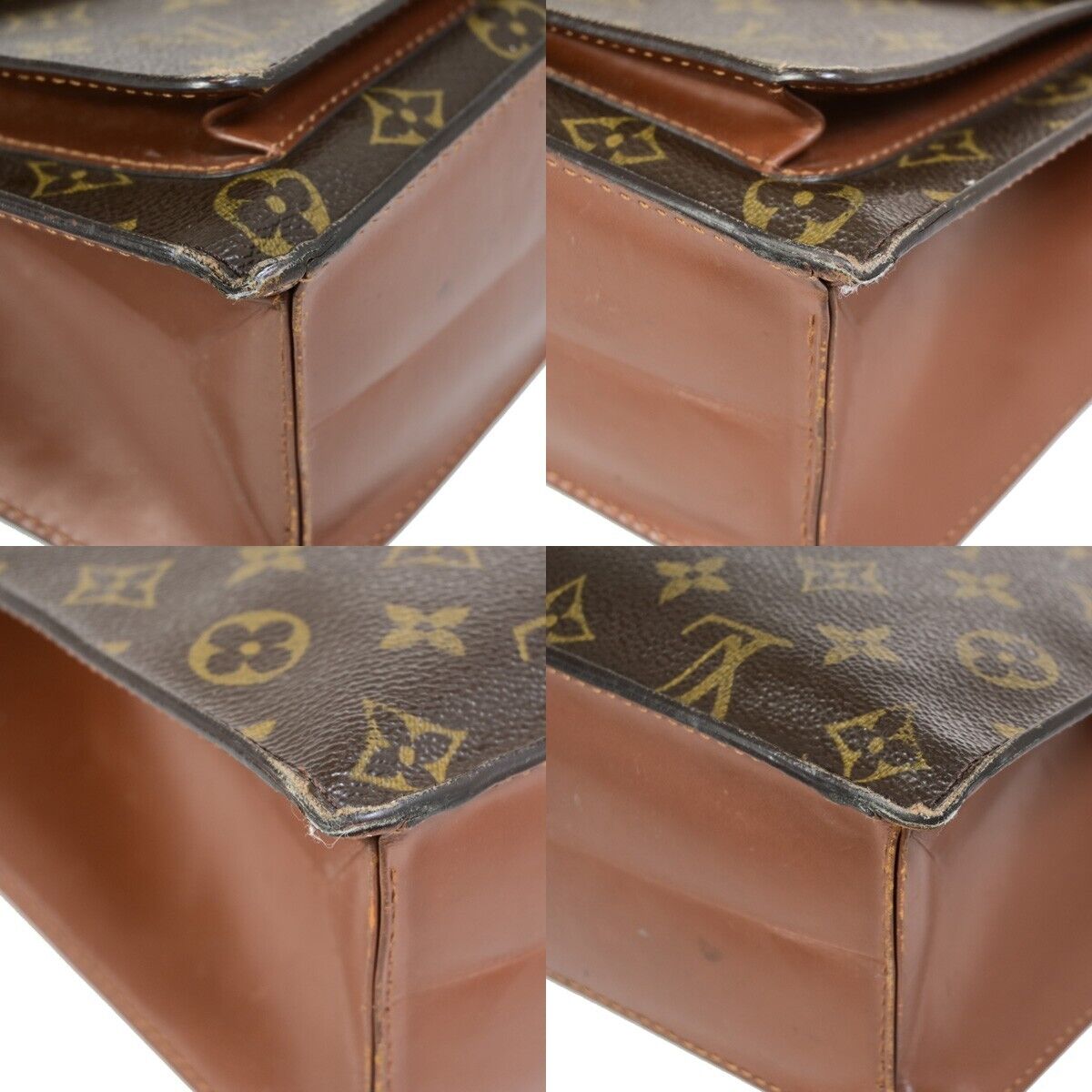 LOUIS VUITTON Monceau 28 2Way Shoulder Hand Bag Monogram Leather M51185 82EC593