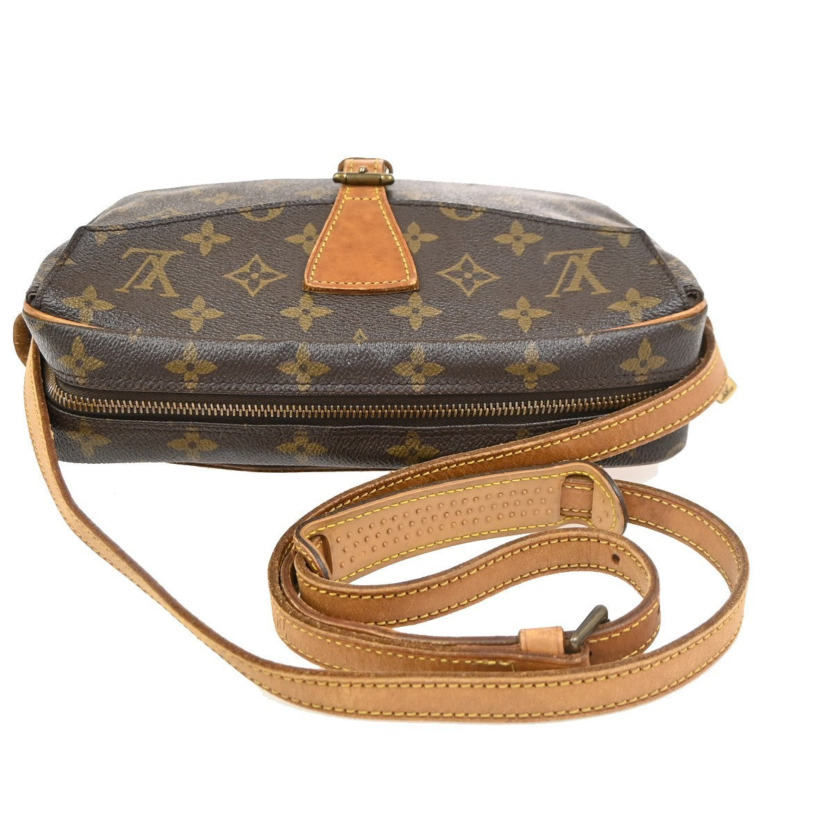 LOUIS VUITTON Jeune Fille MM Shoulder Bag Monogram Leather Brown M51226 33PA124