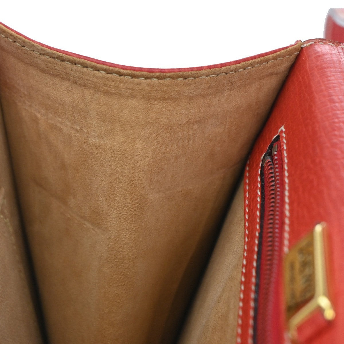 LOEWE Logo Barcelona 2Way Shoulder Bag Embossing Leather Red GHW 82RL551