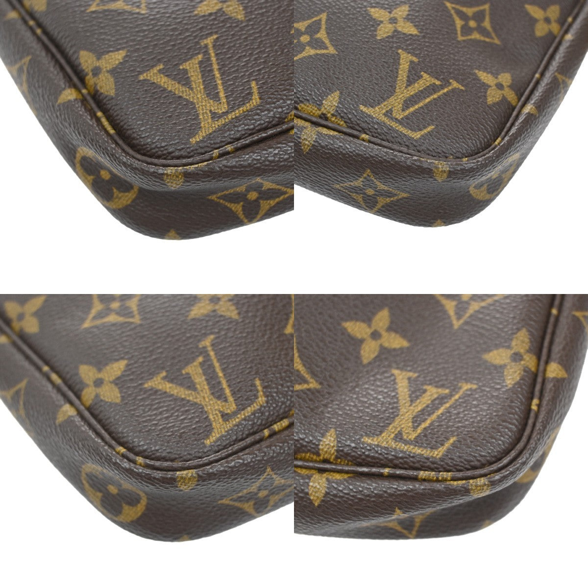 LOUIS VUITTON Pochette Accessoires Hand Bag Monogram Leather BN M51980 88TA056