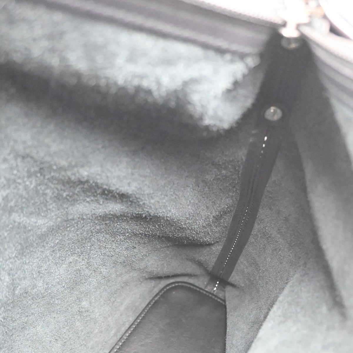LOEWE Logo One Shoulder Hand Bag Nappa Leather Black SHW Spain 65MA400