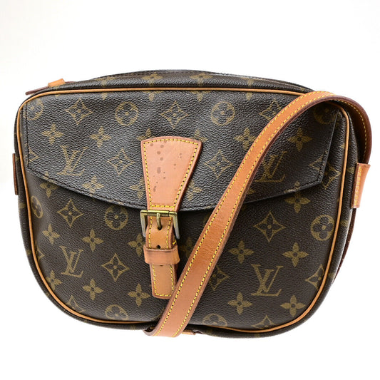 LOUIS VUITTON Jeune Fille GM Shoulder Bag Monogram Leather Brown M51225 37YG600