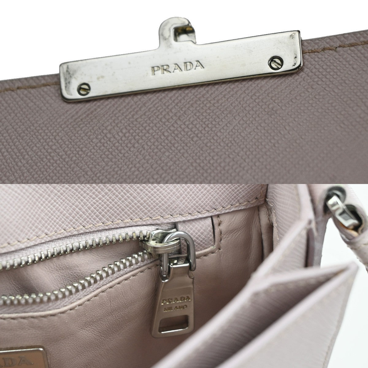 PRADA Logo Lux Sound Mini Shoulder Bag Saffiano Leather Pink SHW Italy 76YH990