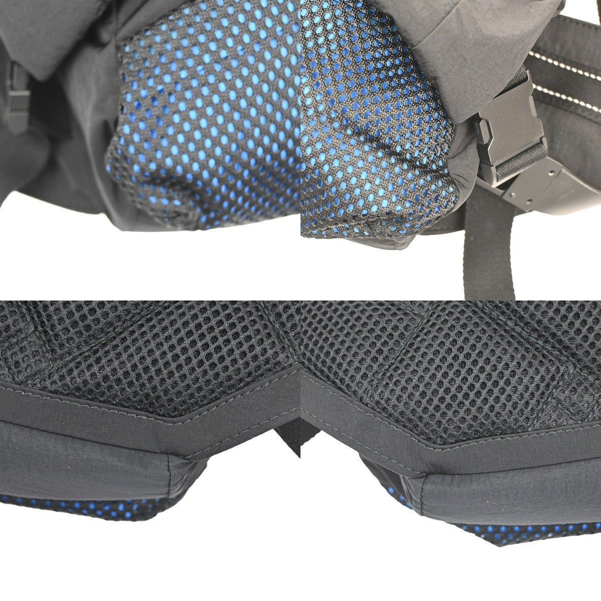 BOTTEGA VENETA Crossbody Belt Body Bag Nylon Black Blue Italy 82KB153