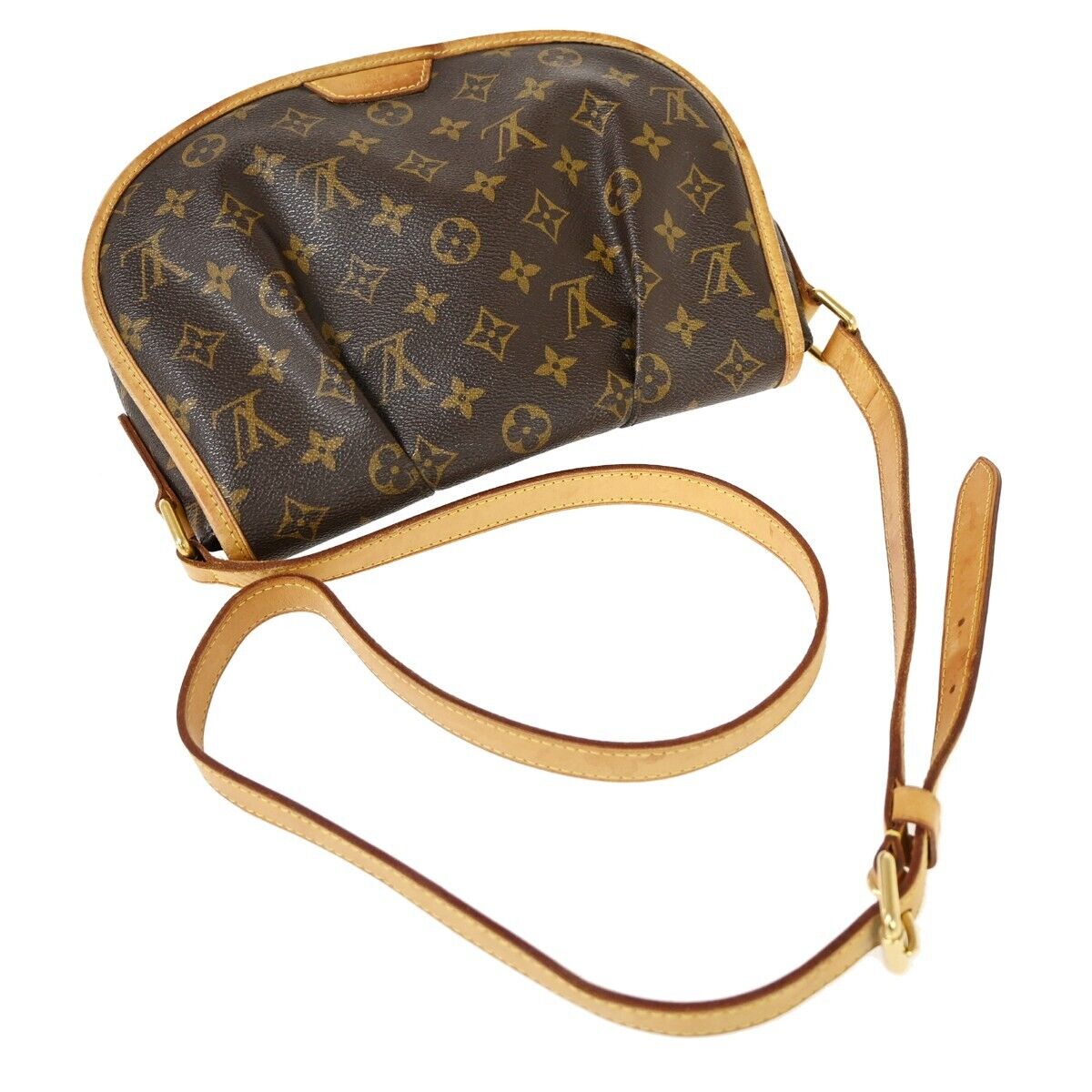 LOUIS VUITTON Menilmontant PM Shoulder Bag Monogram Leather BN M40474 12HB398