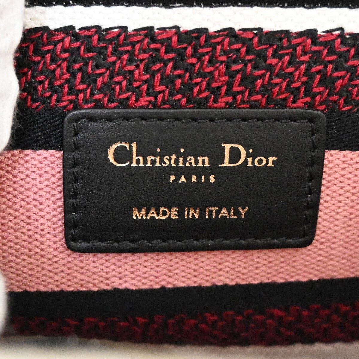 CHRISTIAN DIOR Lady D-Lite Florilegio Embroidery 2Way Hand Bag Canvas 782LC456