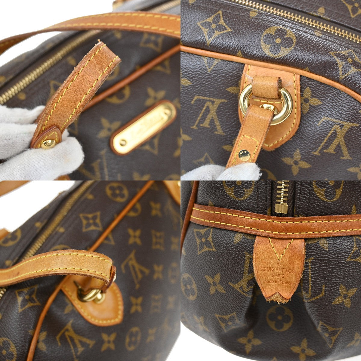 LOUIS VUITTON Montorgueil GM Shoulder Bag Monogram Leather Brown M95566 93KB514
