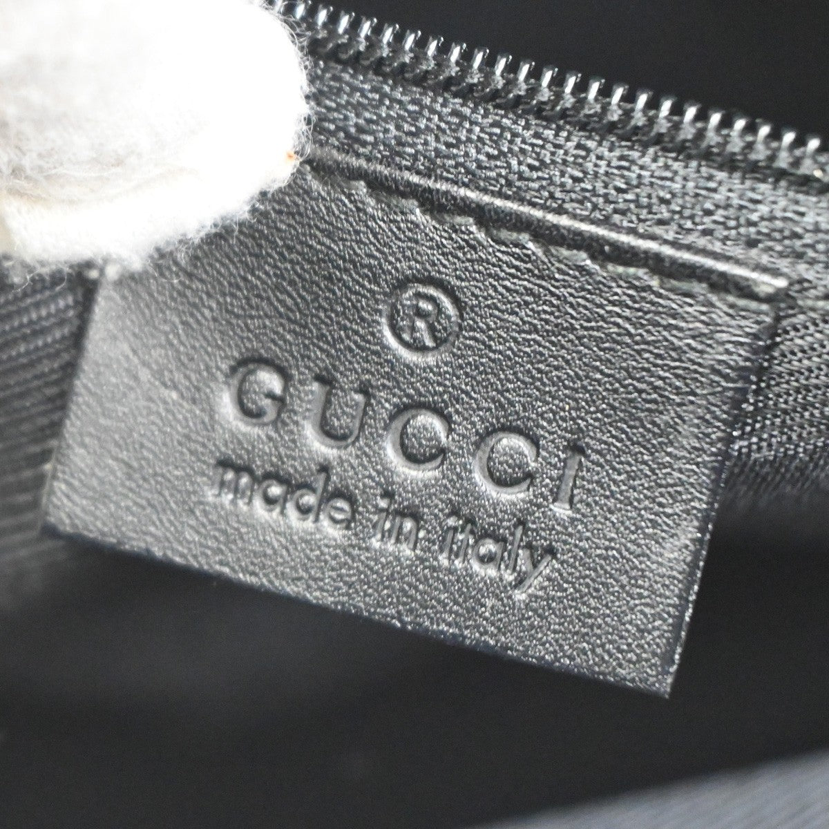 GUCCI GG Pattern Hand Tote Bag Leather canvas Black SHW Italy 67TA061