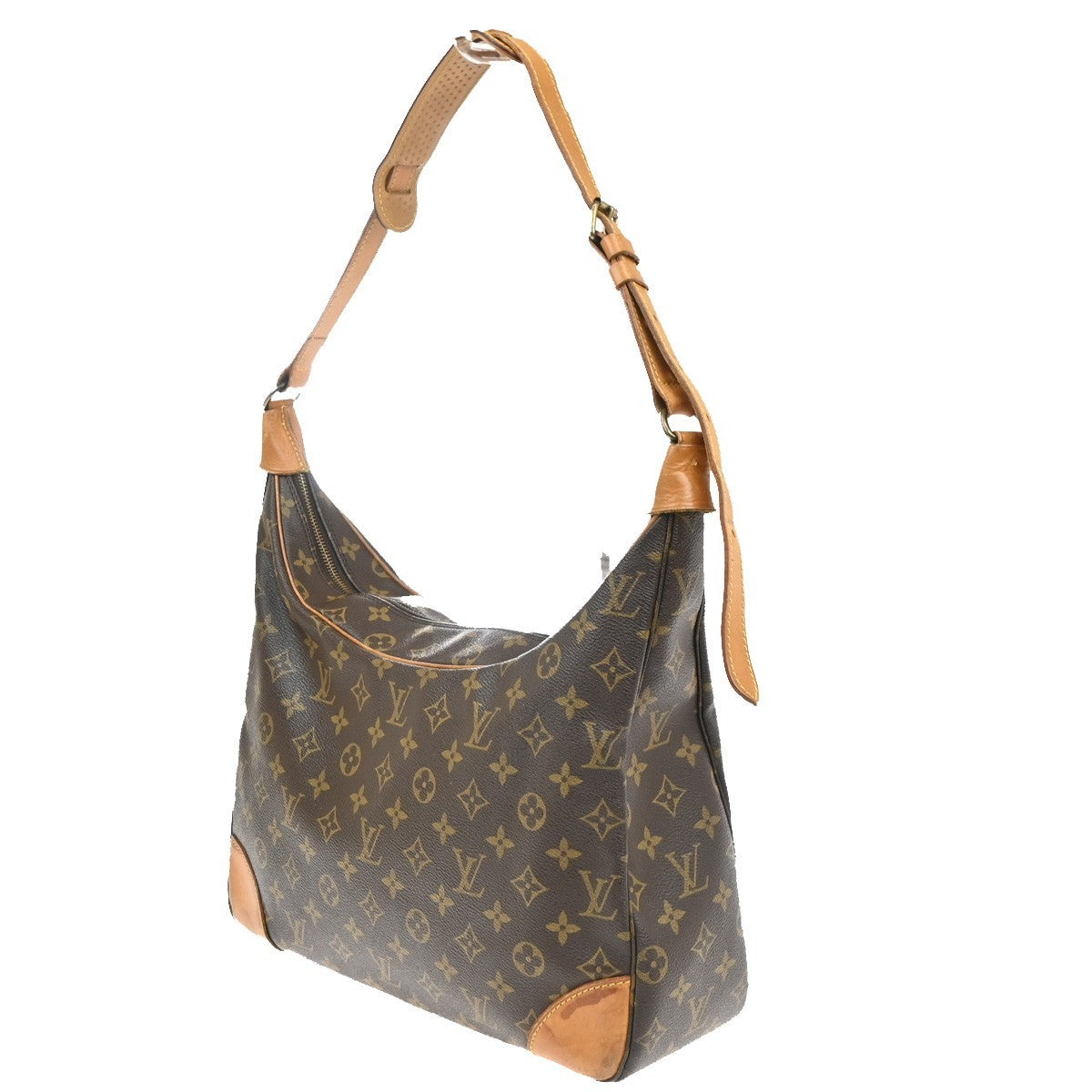 LOUIS VUITTON Boulogne 35 Shoulder Bag Monogram Leather Brown M51260 70SA144