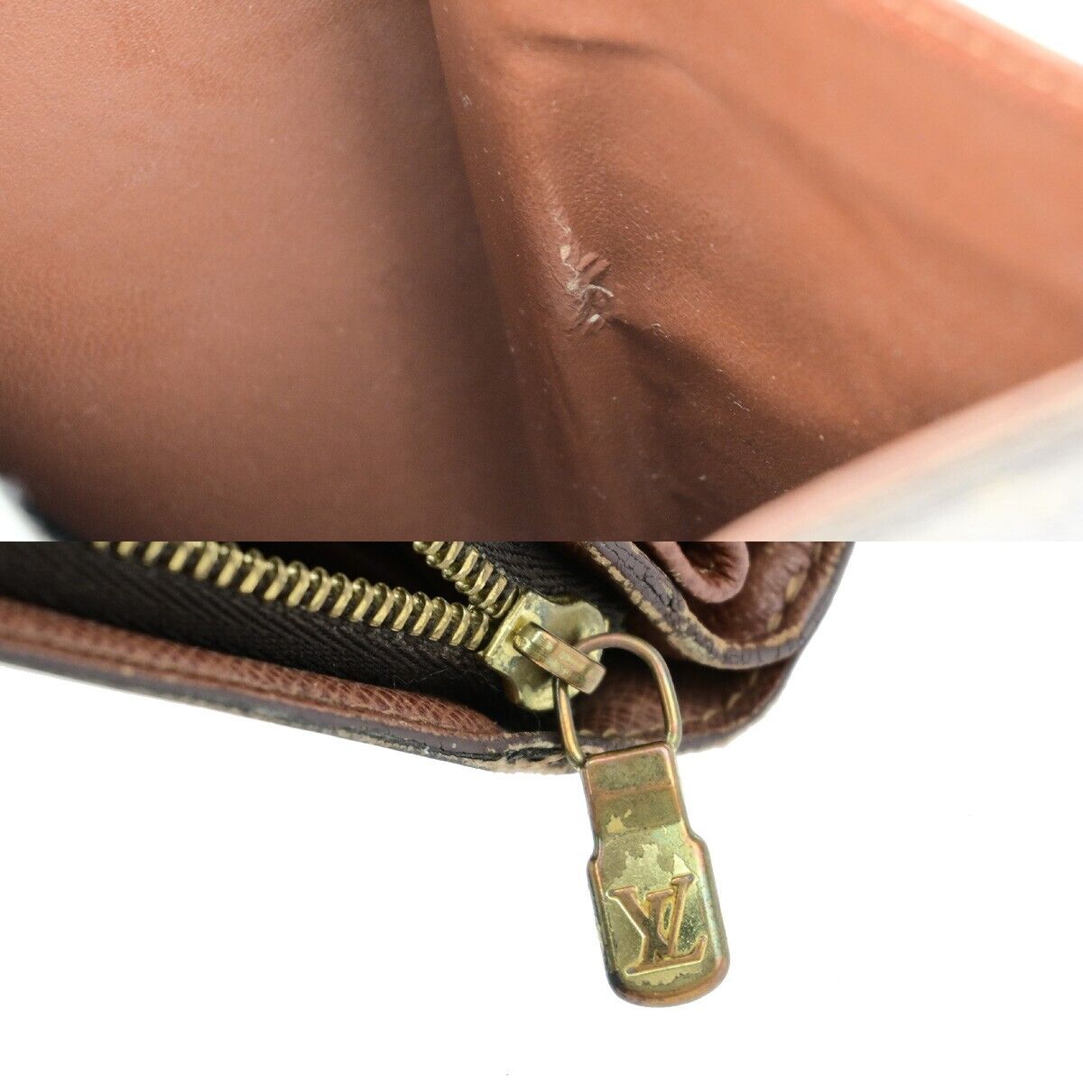 LOUIS VUITTON LV 4 Set Wallet Pen Case Monogram Epi Leather Brown Black 61KA450