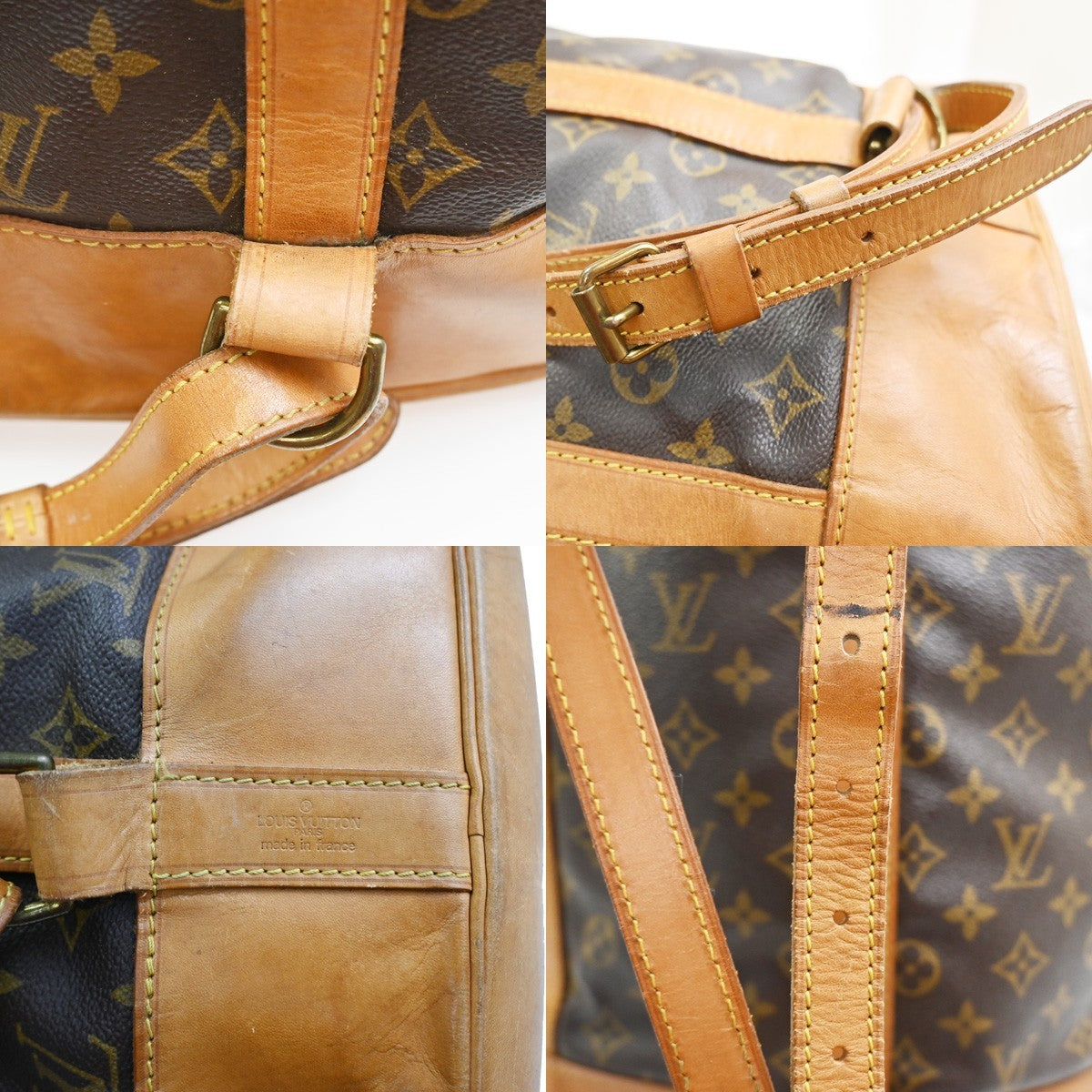 LOUIS VUITTON LV Randonnee GM Shoulder Bag Monogram Leather Brown M42244 86SA067