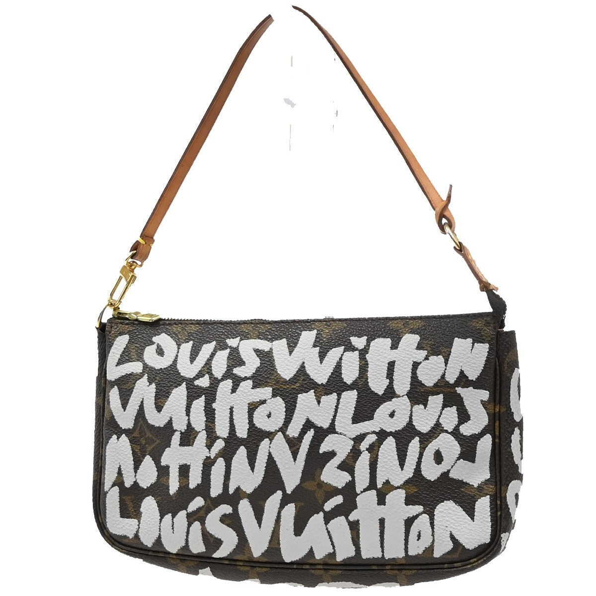 LOUIS VUITTON Pochette Accessoires Hand Bag Monogram Graffiti BN M92192 664RQ038