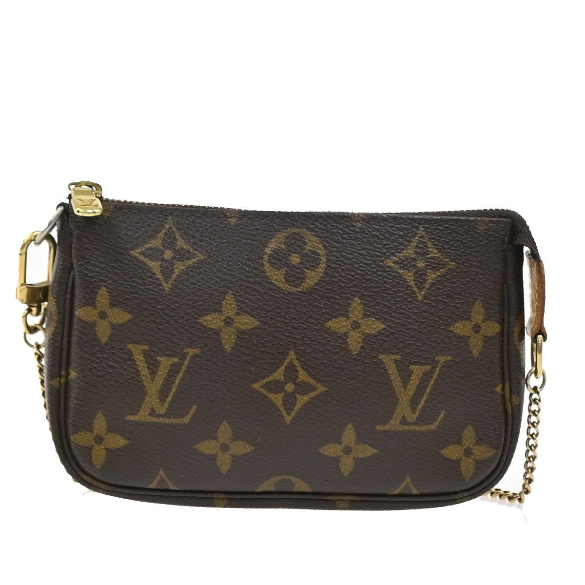 LOUIS VUITTON Mini Pochette Accessoires Hand Bag Monogram Leather M58009 77SA051