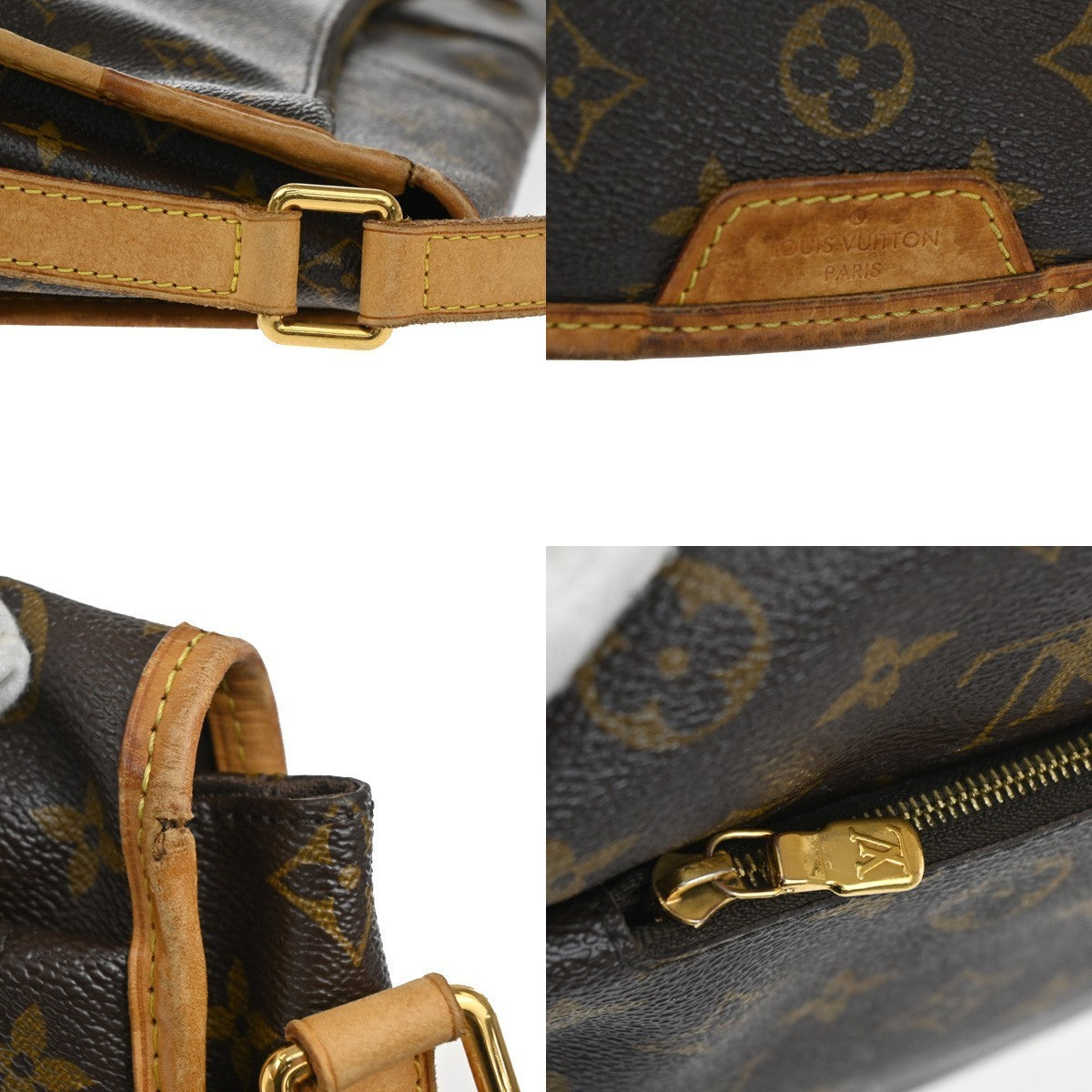 LOUIS VUITTON Menilmontant MM Shoulder Bag Monogram Leather BN M40473 73KC138