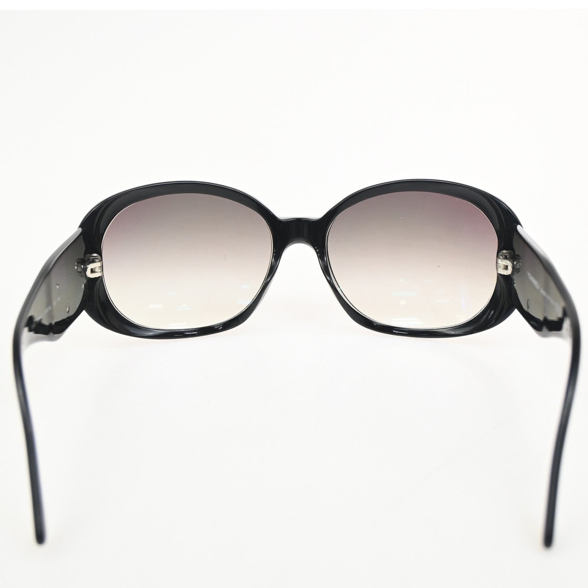 CHANEL CC Logo Camellia Sunglasses Eye Wear Plastic Black 5113 Italy 63ZA113