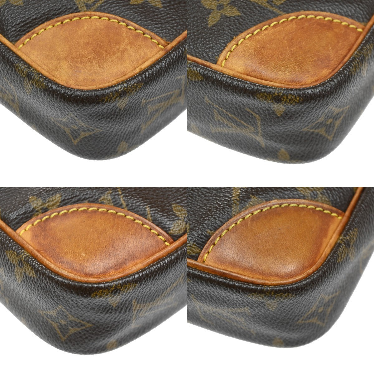 LOUIS VUITTON Danube Shoulder Bag Monogram Leather Brown France M45266 09SA039