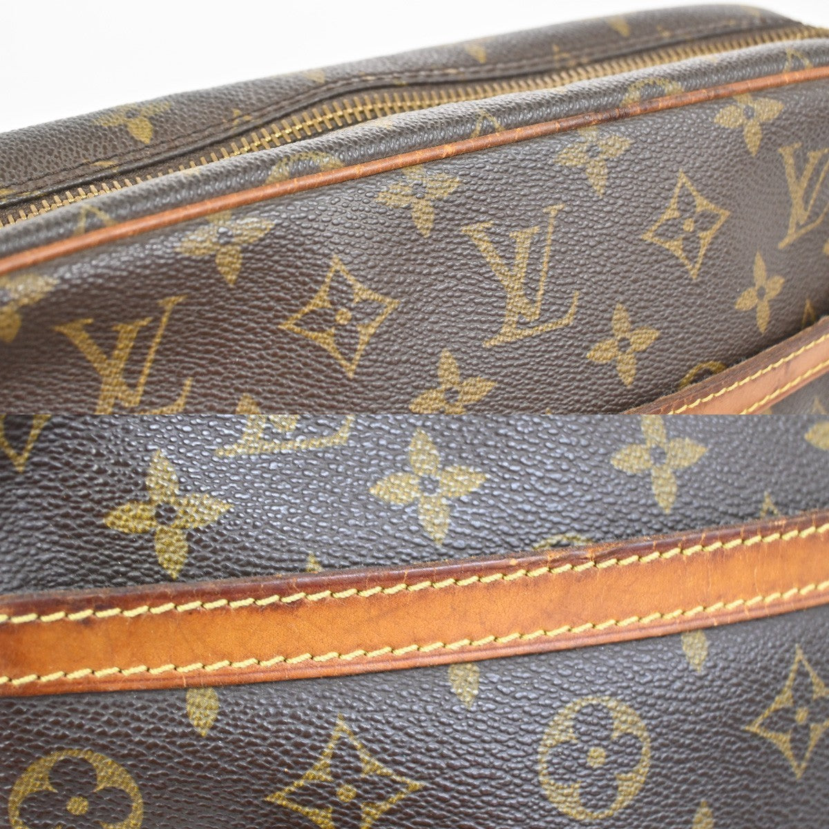 LOUIS VUITTON Trocadero 27 Shoulder Bag Monogram Leather Brown M51274 05YH982