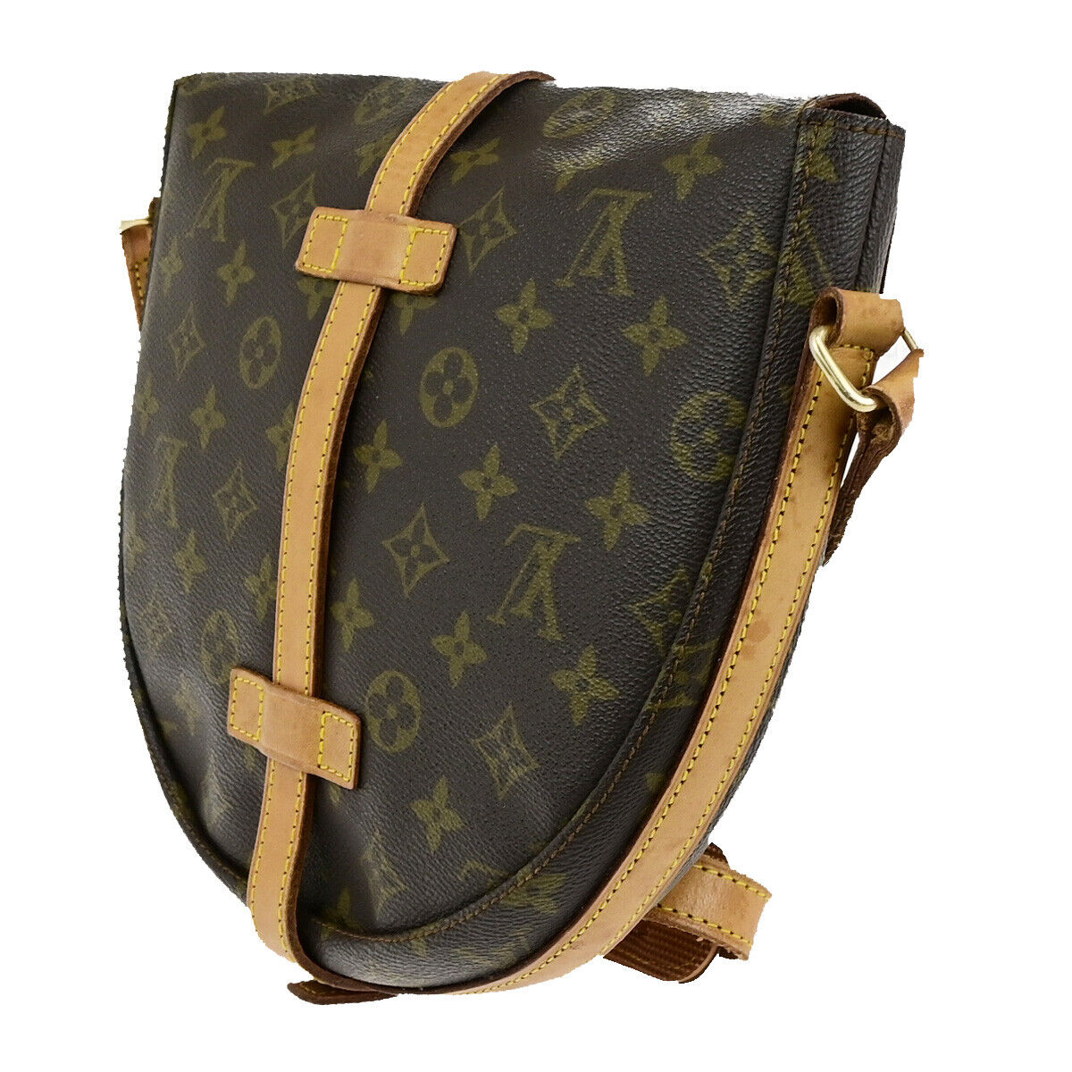 LOUIS VUITTON Chantilly GM Shoulder Bag Monogram Leather Brown M51232 69SJ611