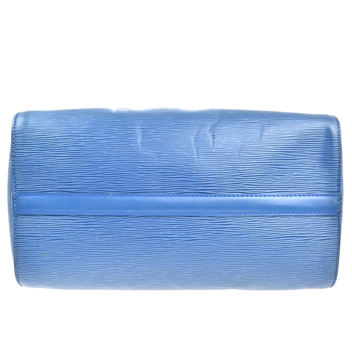 LOUIS VUITTON LV Logo Speedy 30 Travel Hand Bag Epi Leather Blue M43005 77MA226