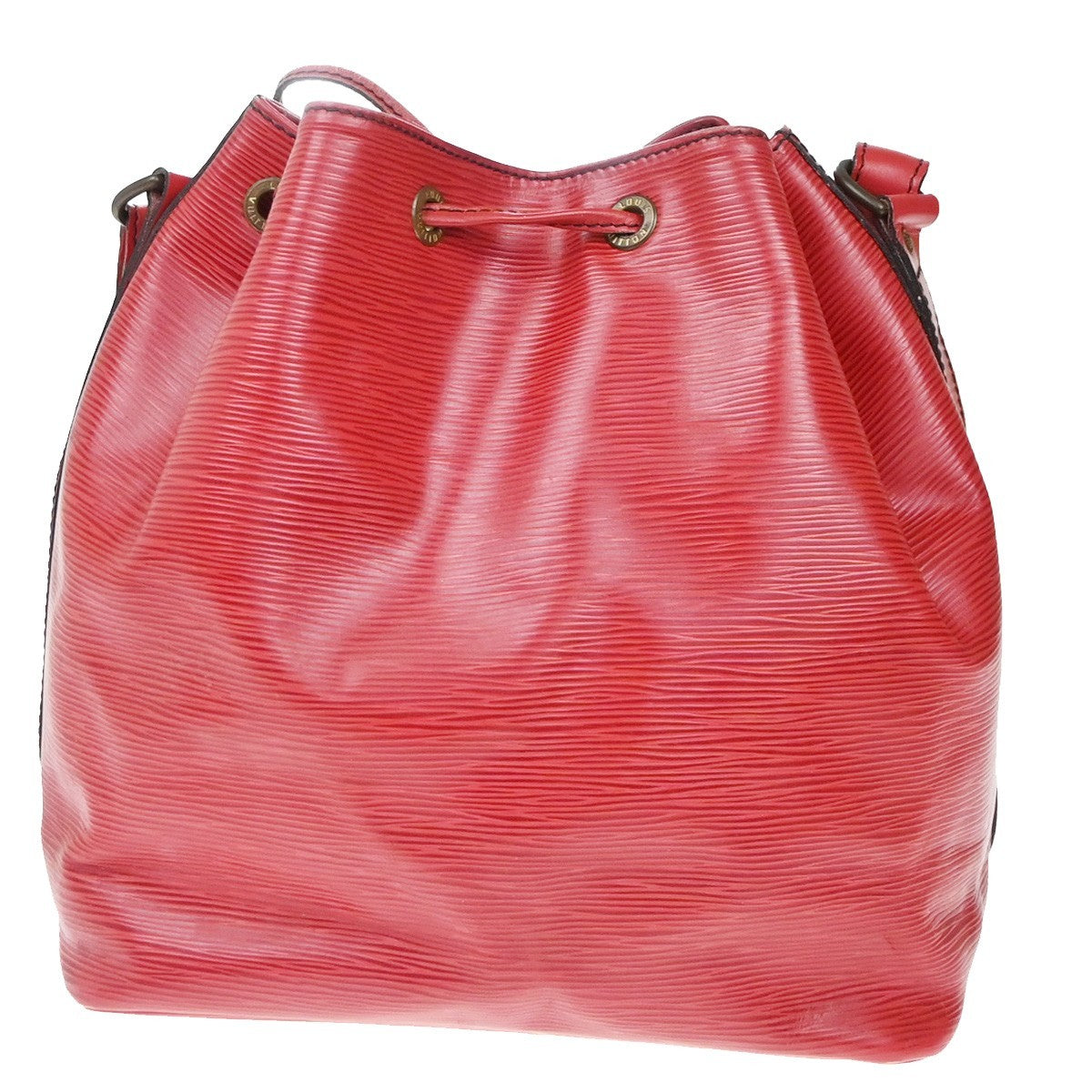 LOUIS VUITTON Petit Noe Drawstring Shoulder Bag Epi Leather Red M44107 37KC770