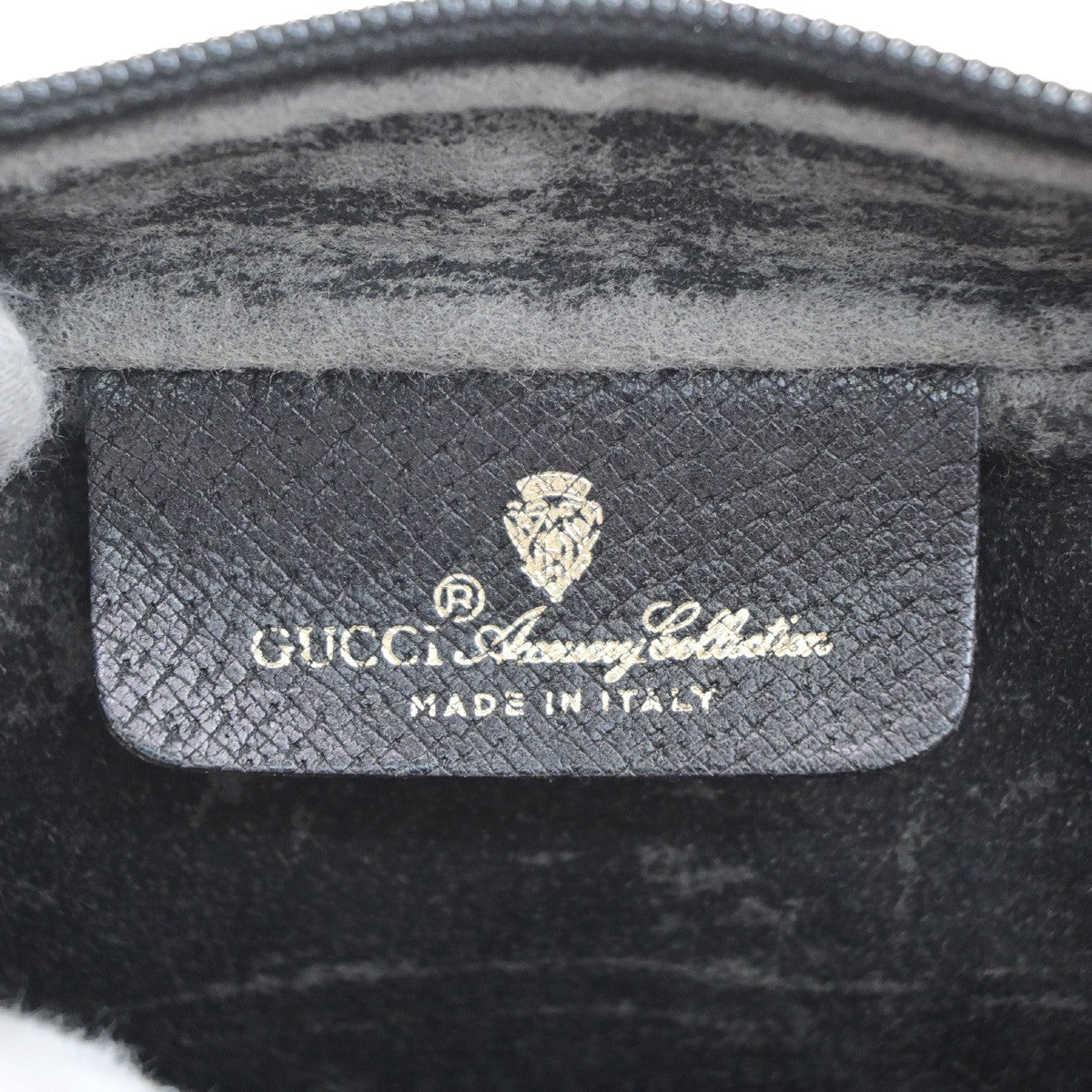 GUCCI Logo GG Pattern Sherry Shoulder Bag PVC Leather Black GHW Italy 61MA715
