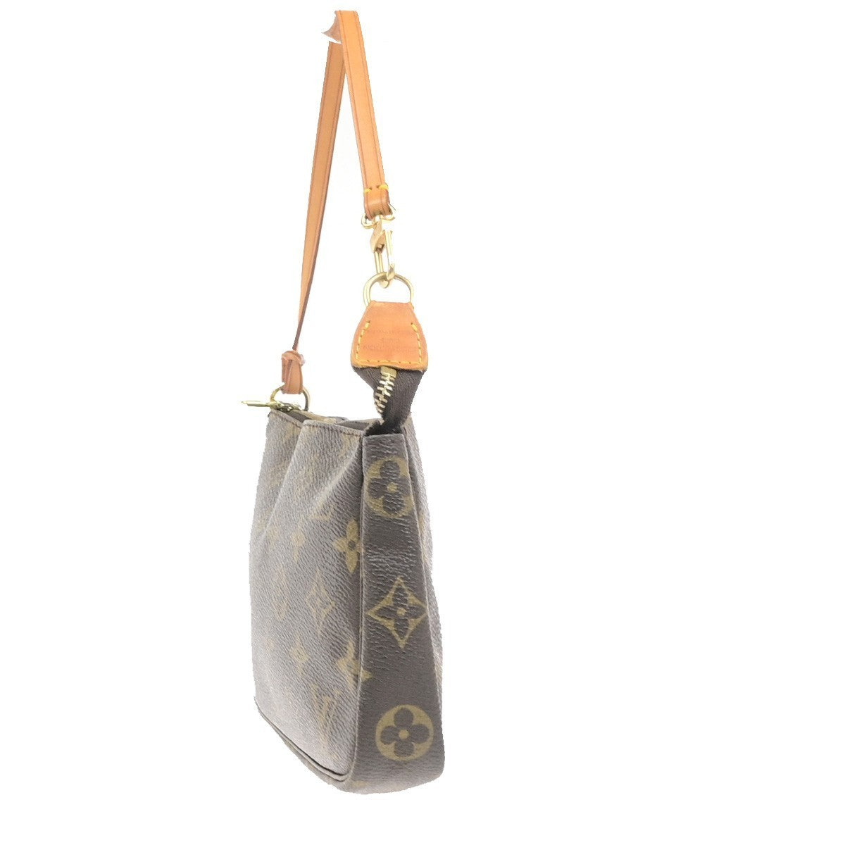LOUIS VUITTON Pochette Accessoires Hand Bag Monogram Leather BN M51980 16PA101